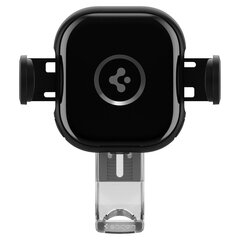 Spigen car mount with charger UTS12W Onetap Universal Vent Car Mount Wireless Charger black цена и информация | Держатели для телефонов | 220.lv