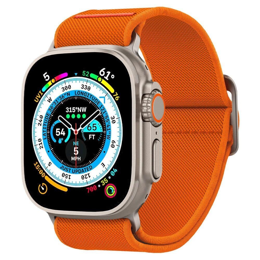 Spigen Fit Lite Apple Watch 4|5|6|7|SE |Ultra 42|44|45|49 mm pomaranczowy|orange AMP05986 цена и информация | Viedpulksteņu un viedo aproču aksesuāri | 220.lv