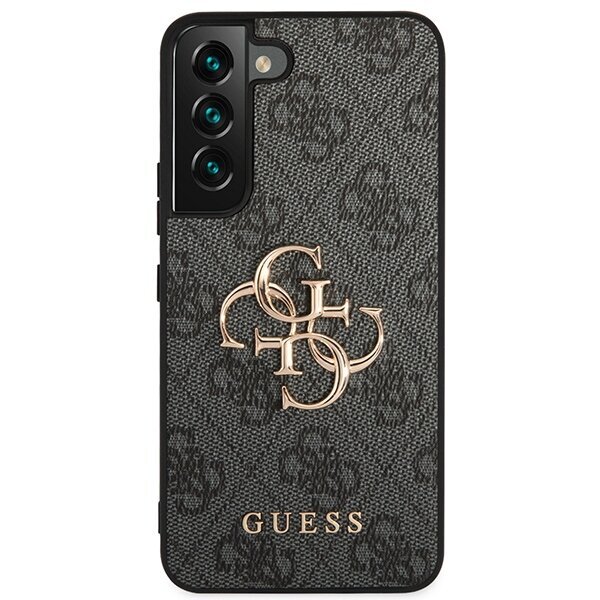 Guess GUHCS23S4GMGGR S23 S911 pelēks|pelēks cietais korpuss 4G Big Metal Logo cena un informācija | Telefonu vāciņi, maciņi | 220.lv