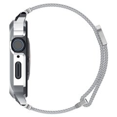 Spigen Metal Fit PRO Apple Watch 8|SE|7 |6|5|4 (44|45mm) srebrny|silver ACS04584 цена и информация | Аксессуары для смарт-часов и браслетов | 220.lv