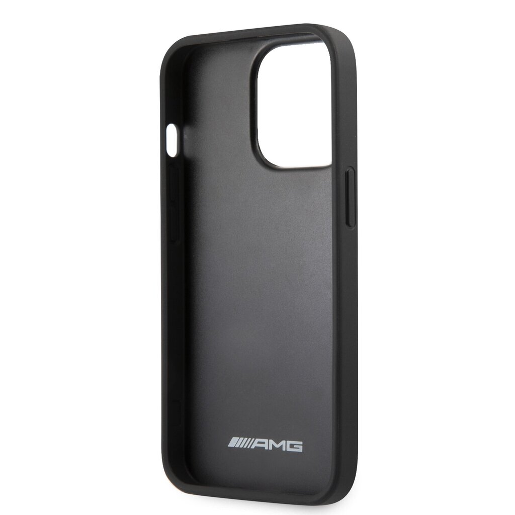 AMG Leather Debossed Lines Case for iPhone 14 Pro Max цена и информация | Telefonu vāciņi, maciņi | 220.lv