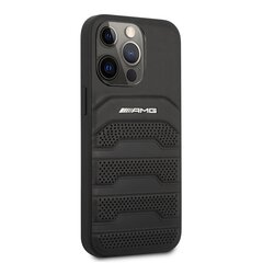 AMG Leather Debossed Lines Case for iPhone 14 Pro Max цена и информация | Чехлы для телефонов | 220.lv