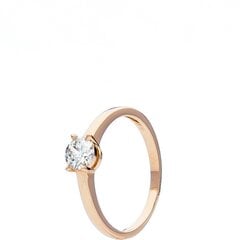 Золотое кольцо для женщин с цирконием цена и информация | Кольца | 220.lv