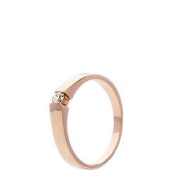 Золотое кольцо для женщин с бриллиантом цена и информация | Кольца | 220.lv