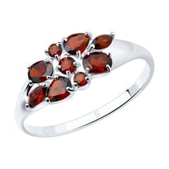 Серебряное кольцо для женщин 0008909900157 цена и информация | Кольца | 220.lv