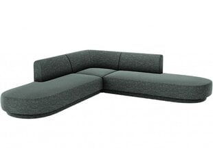 Simetrinė kampinė sofa Micadoni Miley, 220 x 220 x 74, žalia цена и информация | Диваны | 220.lv