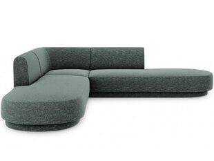 Simetrisks stūra dīvāns Micadoni Miley, 220 x 220 x 74, zaļš cena un informācija | Dīvāni | 220.lv