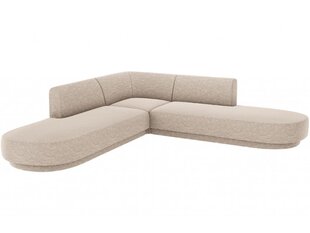 Simetrisks stūra dīvāns Micadoni Miley, 220 x 220 x 74, smilškrāsas cena un informācija | Dīvāni | 220.lv