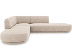 Simetrisks stūra dīvāns Micadoni Miley, 220 x 220 x 74, smilškrāsas cena un informācija | Dīvāni | 220.lv