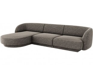 Kreisās puses stūra dīvāns Micadoni Miley, 259 x 155 x 74 cm, pelēks cena un informācija | Dīvāni | 220.lv