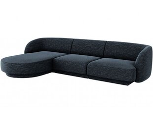 Kreisās puses stūra dīvāns Micadoni Miley, 259 x 155 x 74 cm, zils cena un informācija | Dīvāni | 220.lv