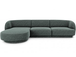 Kreisās puses stūra dīvāns Micadoni Miley, zaļš cena un informācija | Dīvāni | 220.lv