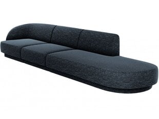 Labās puses dīvāns Micadoni Miley, 302 x 85 x 74 cm, zils cena un informācija | Dīvāni | 220.lv