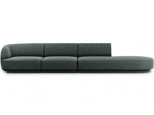 Labās puses dīvāns Micadoni Miley, 302 x 85 x 74 cm, zaļš cena un informācija | Dīvāni | 220.lv