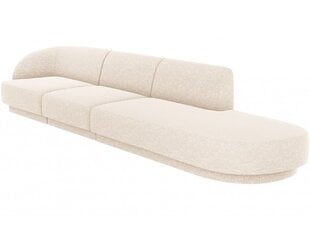 Labās puses dīvāns Micadoni Miley, 302 x 85 x 74 cm, balts cena un informācija | Dīvāni | 220.lv
