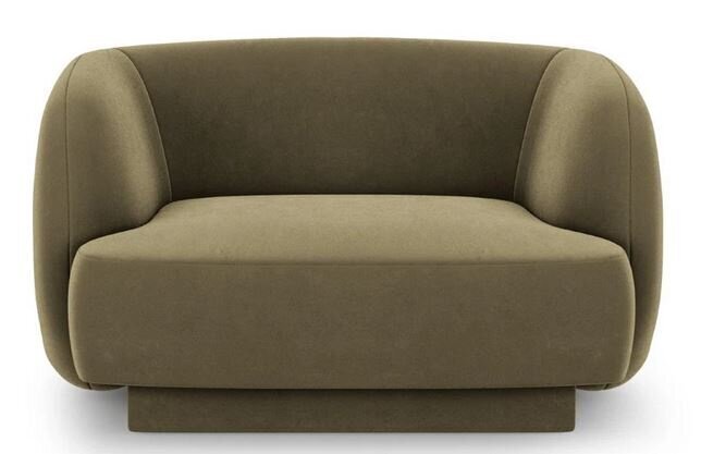 Samtains krēsls Micadoni Miley, 109 x 85 x 74, zaļš cena un informācija | Atpūtas krēsli | 220.lv