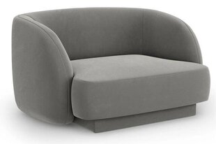 Бархатное кресло Micadoni Miley, 109 x 85 x 74, серый цвет цена и информация | Кресла в гостиную | 220.lv