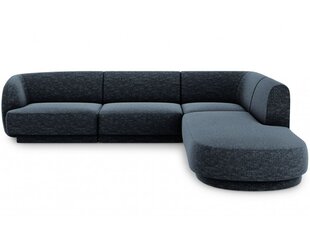 Labās puses dīvāns Micadoni Miley, 252 x 220 x 74, zils cena un informācija | Dīvāni | 220.lv