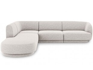 Левосторонний угловой диван Micadoni Miley, 252 x 220 x 74 см, серый цена и информация | Диваны | 220.lv