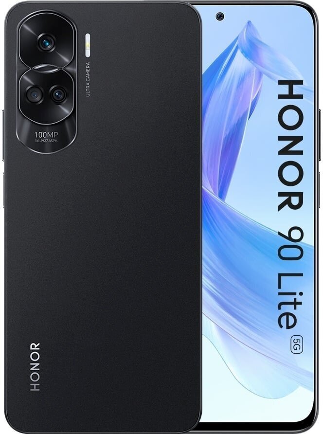 Honor 90 Lite 5G 8/256GB 5109ASWC Midnight Black цена и информация | Mobilie telefoni | 220.lv