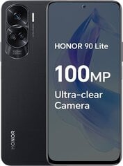 Honor 90 Lite 5G 8/256GB 5109ASWC Midnight Black цена и информация | Мобильные телефоны | 220.lv