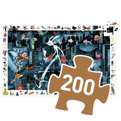 Izpētes puzle - Pilsēta naktī (200 gab.), Djeco DJ07461 cena un informācija | Puzles, 3D puzles | 220.lv