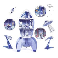 Раскрась-Собери-Играй (DIY) - Космическая ракета, DJECO DJ08009 цена и информация | Развивающие игрушки | 220.lv