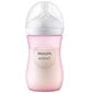 Pudelīte Philips Avent Natural Response, rozā, 1 mēn+, 260 ml цена и информация | Bērnu pudelītes un to aksesuāri | 220.lv