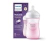 Pudelīte Philips Avent Natural Response, rozā, 1 mēn+, 260 ml cena un informācija | Bērnu pudelītes un to aksesuāri | 220.lv