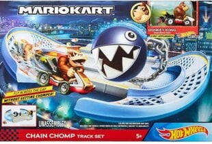 Mattel Hot Wheels: Mariokart ķēdes Chomp Track komplekts (GKY48) cena un informācija | Rotaļlietas zēniem | 220.lv