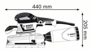 Эксцентриковая шлифовальная машина Bosch 350W, без аккумулятора и зарядного устройства цена и информация | Шлифовальные машины | 220.lv