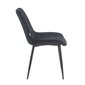 4-ru ēdamistabas krēslu Restock Lugano komplekts, melns cena un informācija | Virtuves un ēdamistabas krēsli | 220.lv