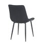 4-ru ēdamistabas krēslu Restock Lugano komplekts, melns cena un informācija | Virtuves un ēdamistabas krēsli | 220.lv