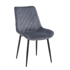 Бархатное кресло Restock Lugano комплект из 2 шт., серый цена и информация | Стулья для кухни и столовой | 220.lv