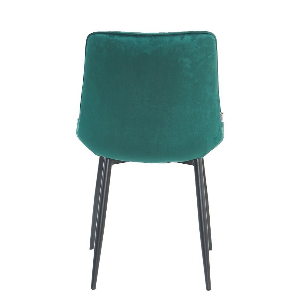 2-ru ēdamistabas krēslu Restock Lugano komplekts, zaļš цена и информация | Virtuves un ēdamistabas krēsli | 220.lv