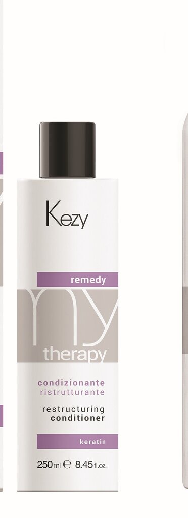 Restrukturizējošs, atjaunojošs kondicionieris ar keratīnu Kezy Mytherapy Remedy Keratin Restructuring Conditioner, 250 ml cena un informācija | Matu kondicionieri, balzāmi | 220.lv