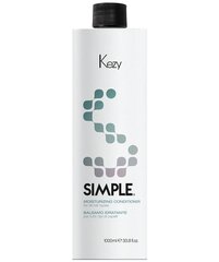 Balzāms-kondicionieris mitrinošs visiem matu tipiem Kezy Simple Moisturizing Conditioner, 1000 ml цена и информация | Бальзамы, кондиционеры | 220.lv