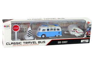 Zils autobuss ar piekabi, Lean Toys cena un informācija | Rotaļlietas zēniem | 220.lv