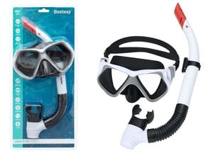 Набор для подводного плавания из 3 частей Bestway 24069, белый цена и информация | Маски для плавания | 220.lv