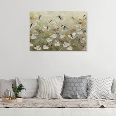 Glezna uz audekla, Abstrakcyjne motyle na ące cena un informācija | Gleznas | 220.lv