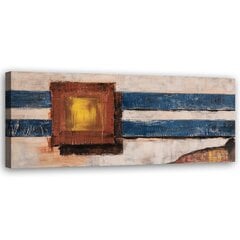 Glezna uz audekla, Abstraktas zilas līnijas cena un informācija | Gleznas | 220.lv