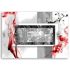 Glezna uz audekla, Abstraktā 3D - sarkans цена и информация | Картины | 220.lv