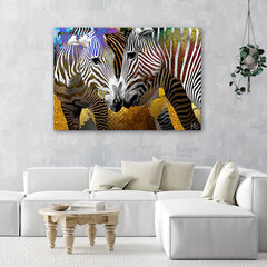 Glezna uz audekla, zebra cena un informācija | Gleznas | 220.lv