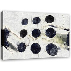 Glezna uz audekla, Abstraktie apļi 3D цена и информация | Картины | 220.lv