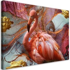 Glezna uz audekla, Rozā flamingo abstrakcija cena un informācija | Gleznas | 220.lv