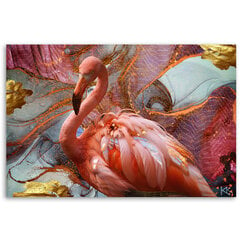 Glezna uz audekla, Rozā flamingo abstrakcija цена и информация | Картины | 220.lv