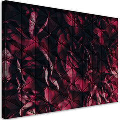 Glezna uz audekla, Sarkana ģeometriskā abstrakcija цена и информация | Картины | 220.lv