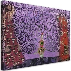 Glezna uz audekla, Violetas dzīves koks abstrakts cena un informācija | Gleznas | 220.lv