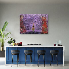 Glezna uz audekla, Violetas dzīves koks abstrakts цена и информация | Картины | 220.lv