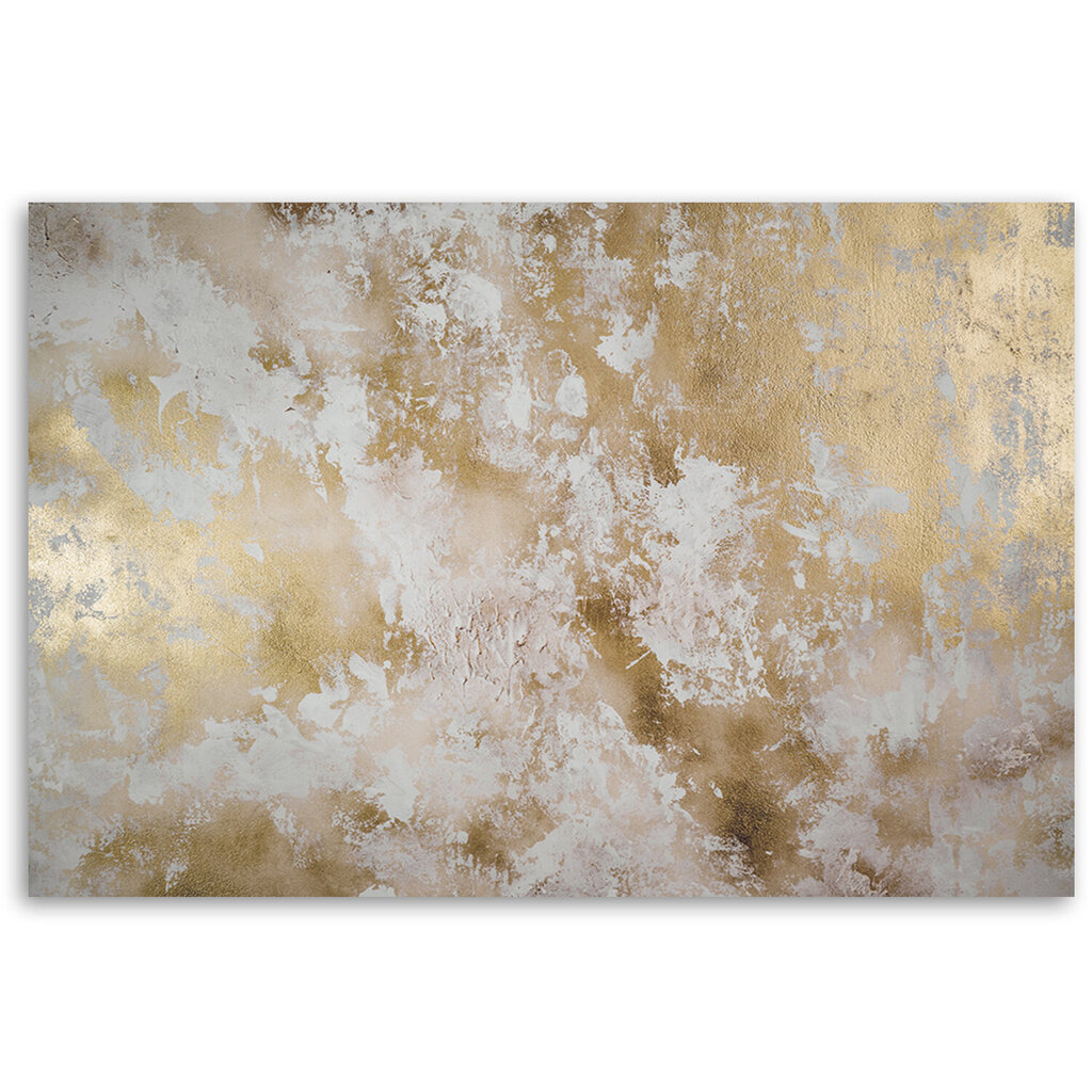 Glezna uz audekla, Zelta plankumu abstrakcija cena un informācija | Gleznas | 220.lv